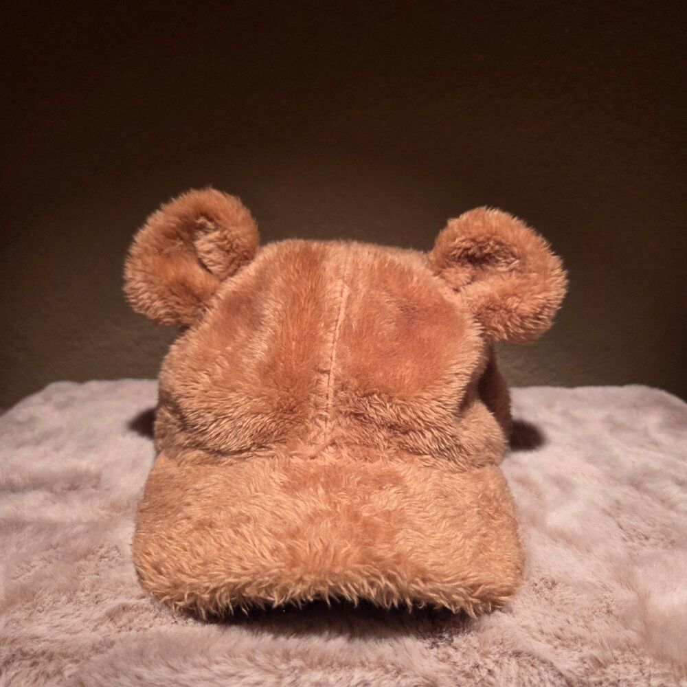 Baby Gap Toddler Teddy Bear Hat Cute Adjustable Warm Baseball Cap One Size